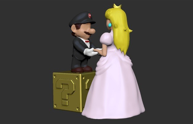 MARIO＆PEACH WEDDING STYLE Super Mario Odyssey Plush Mario & Peach (Wedding Style